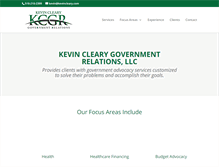 Tablet Screenshot of kevincleary.com